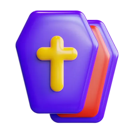 Caixão  3D Icon