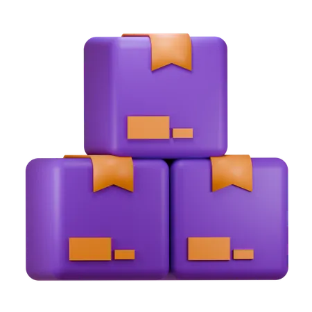 Caixas  3D Icon