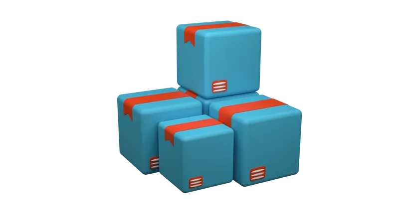 Caixas  3D Icon