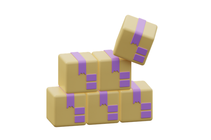 Caixas  3D Icon