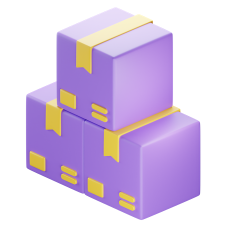 Caixas  3D Icon