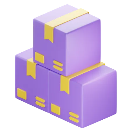 Caixas  3D Icon