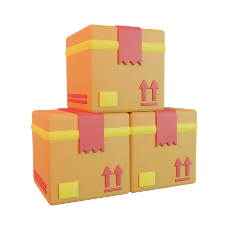 Caixas  3D Icon