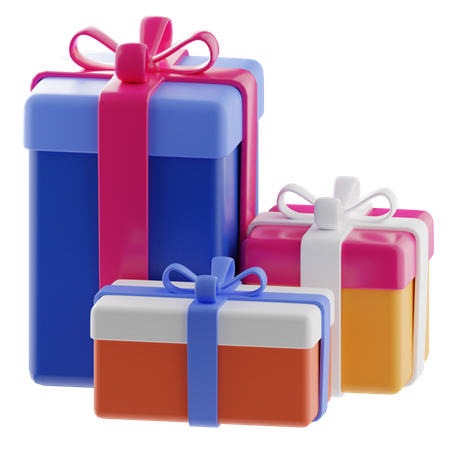 Caixas de presente  3D Icon