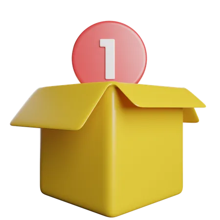 Caja  3D Icon