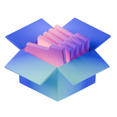 Caja  3D Icon