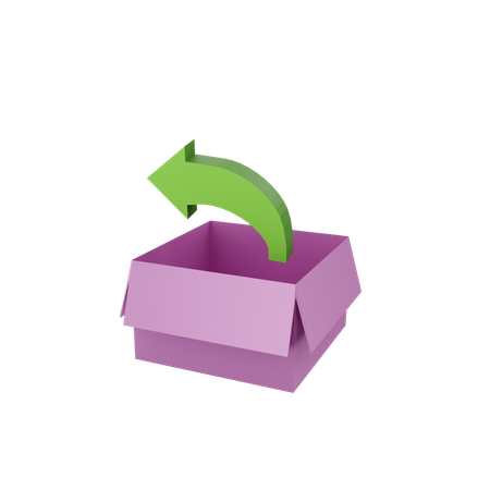 Abrir caja  3D Icon