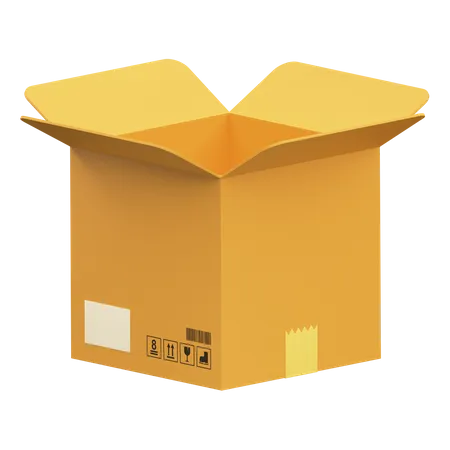 Abrir caja  3D Illustration