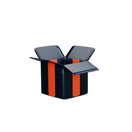 Abrir caja  3D Illustration