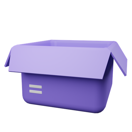 Abrir caja  3D Illustration