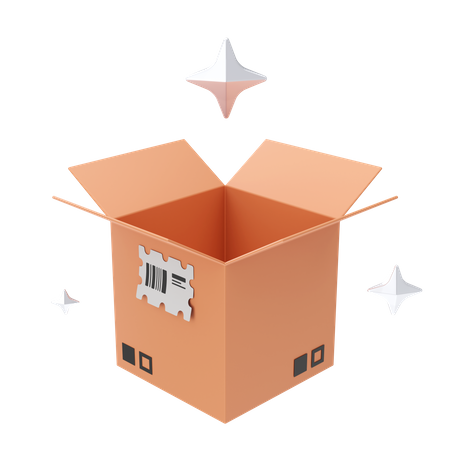 Abrir caja  3D Icon