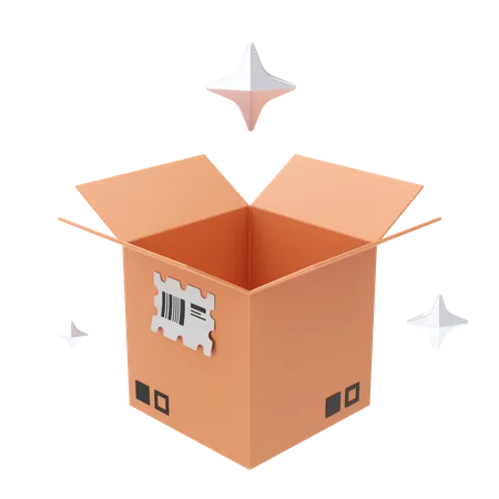 Abrir caja  3D Icon