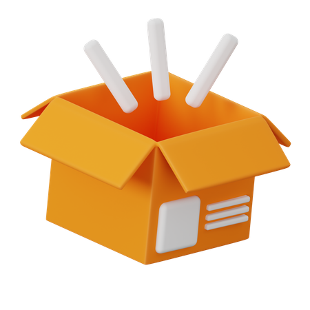 Abrir caja  3D Icon