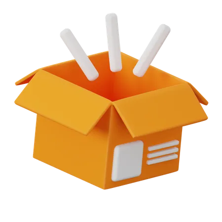 Abrir caja  3D Icon