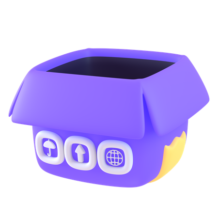 Abrir caja  3D Icon