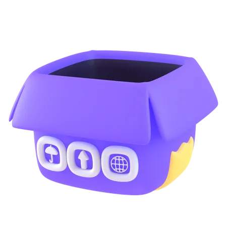 Abrir caja  3D Icon