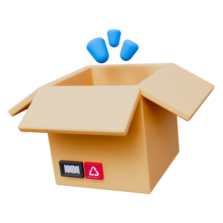 Abrir caja  3D Icon