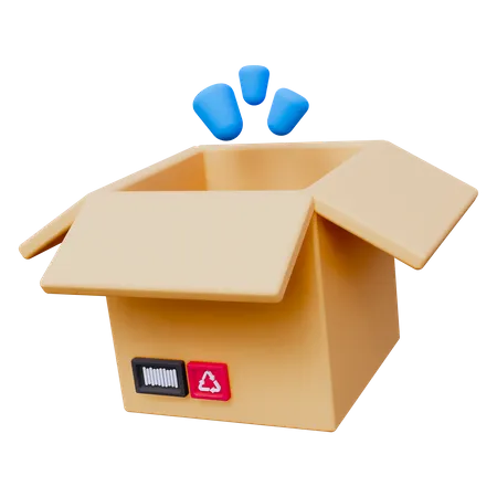 Abrir caja  3D Icon