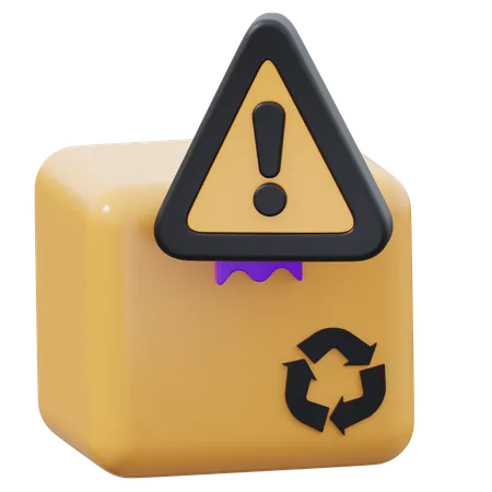 Advertencia de caja  3D Icon