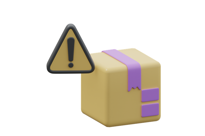 Alerta de caja  3D Icon