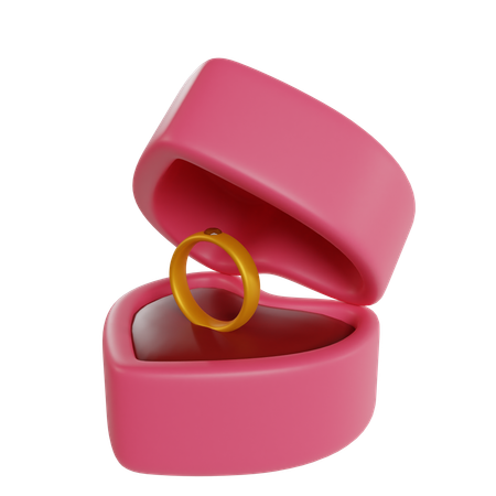 Caja del anillo  3D Illustration