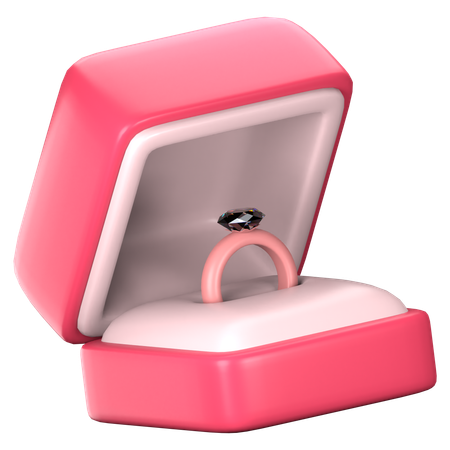 Caja del anillo  3D Icon