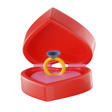 Caja del anillo  3D Icon