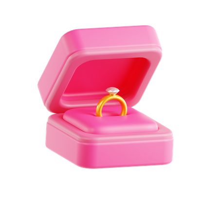 Caja del anillo  3D Icon