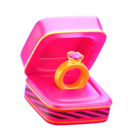 Caja del anillo  3D Icon