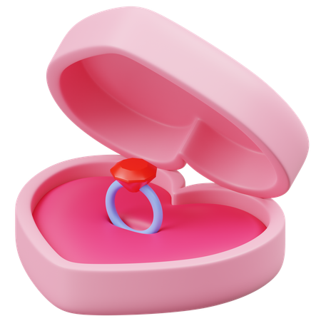 Caja del anillo  3D Icon
