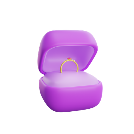 Caja del anillo  3D Icon