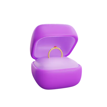 Caja del anillo  3D Icon