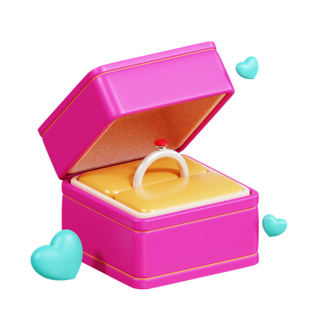 Caja del anillo  3D Icon