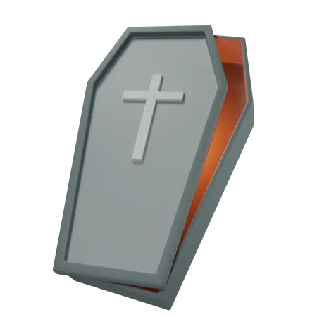 Caja de ataúd de halloween  3D Icon