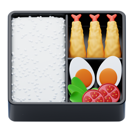 Caja bento  3D Icon