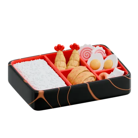 Caja bento  3D Icon