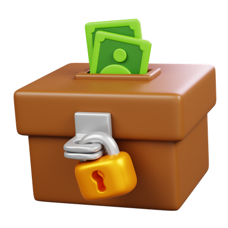 Caja de caridad  3D Icon