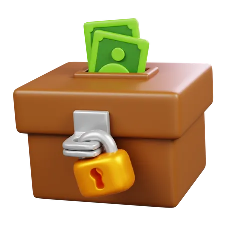 Caja de caridad  3D Icon