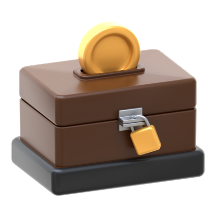 Caja de caridad  3D Icon