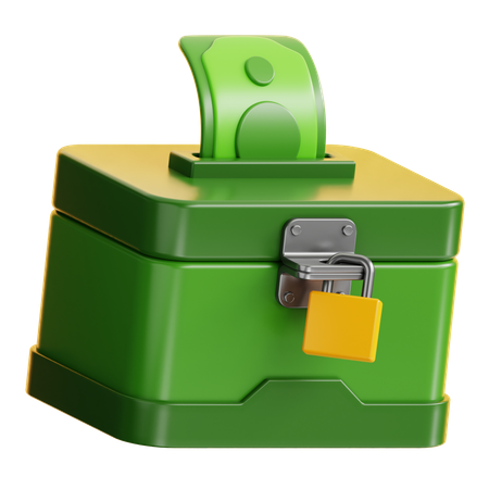 Caja de caridad  3D Icon