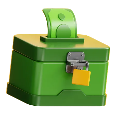 Caja de caridad  3D Icon