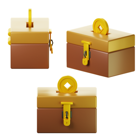 Caja de caridad  3D Icon