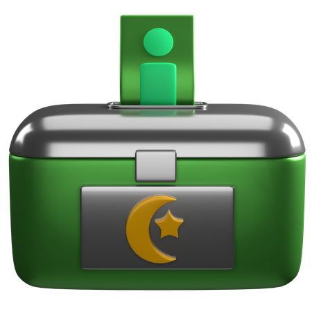 Caja de caridad  3D Icon