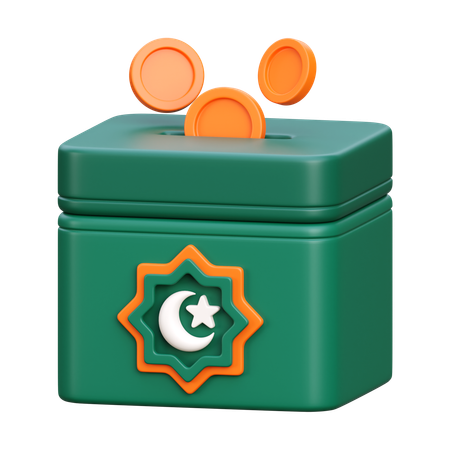 Caja de caridad  3D Icon