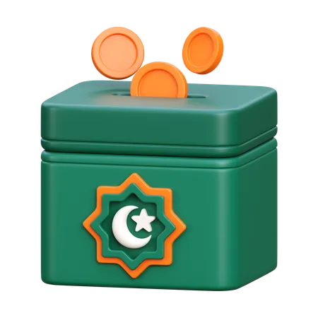 Caja de caridad  3D Icon