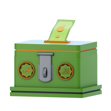 Caja de caridad  3D Icon