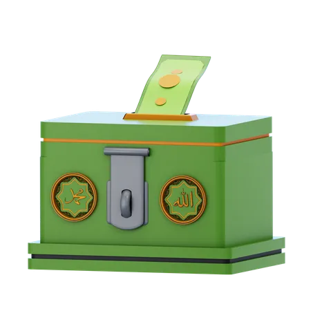 Caja de caridad  3D Icon