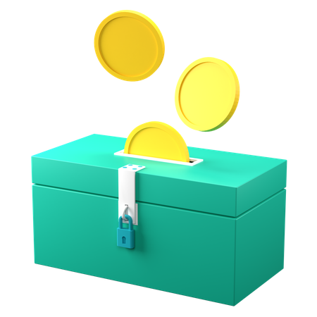 Caja de caridad  3D Icon