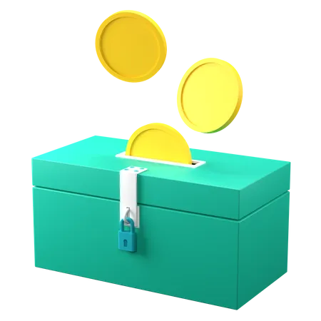 Caja de caridad  3D Icon