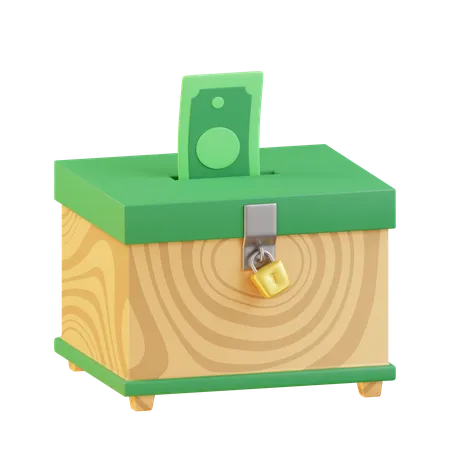 Caja de caridad  3D Icon